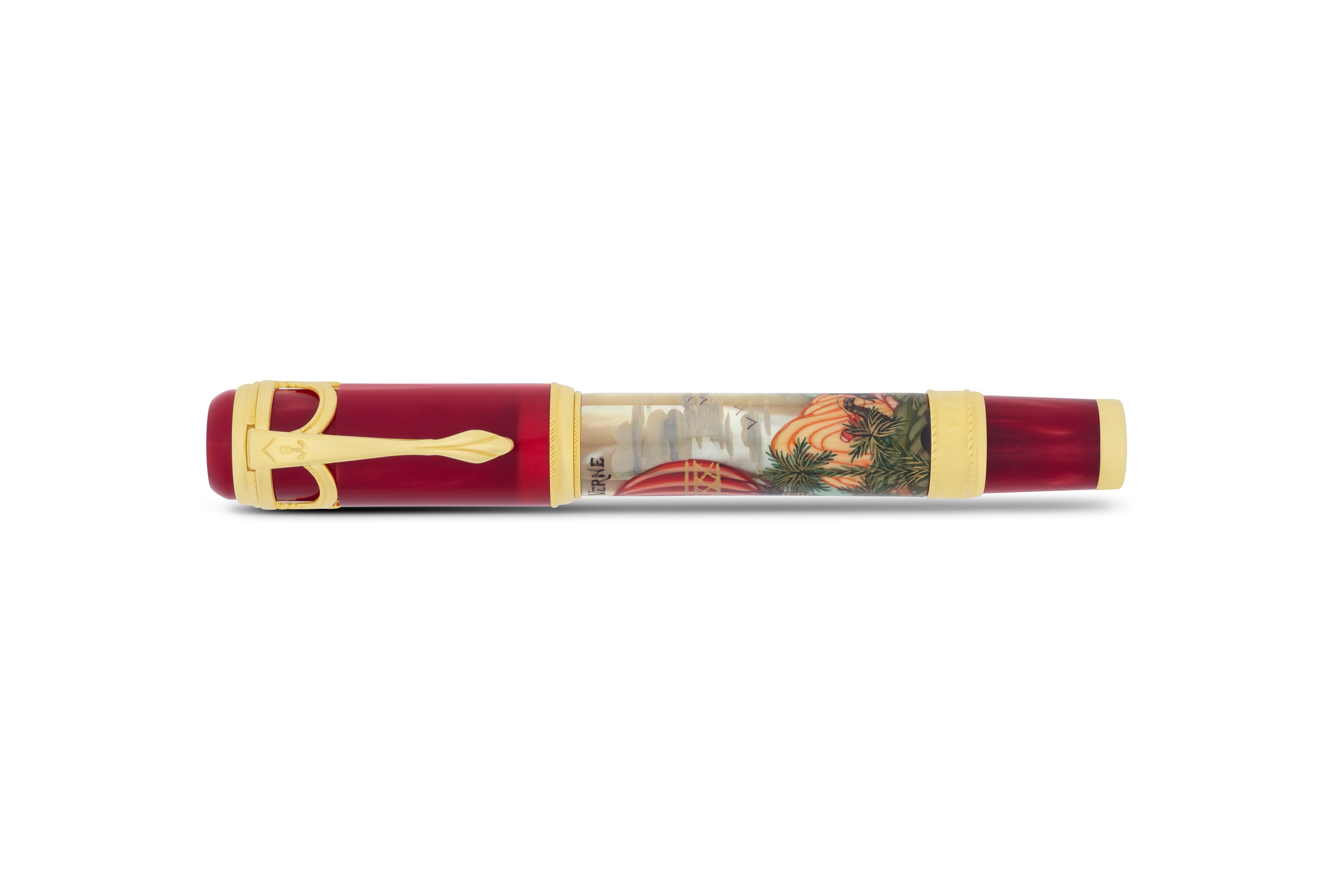 Ancora Jules Verne — Five Weeks In A Balloon Red Rollerball Pen