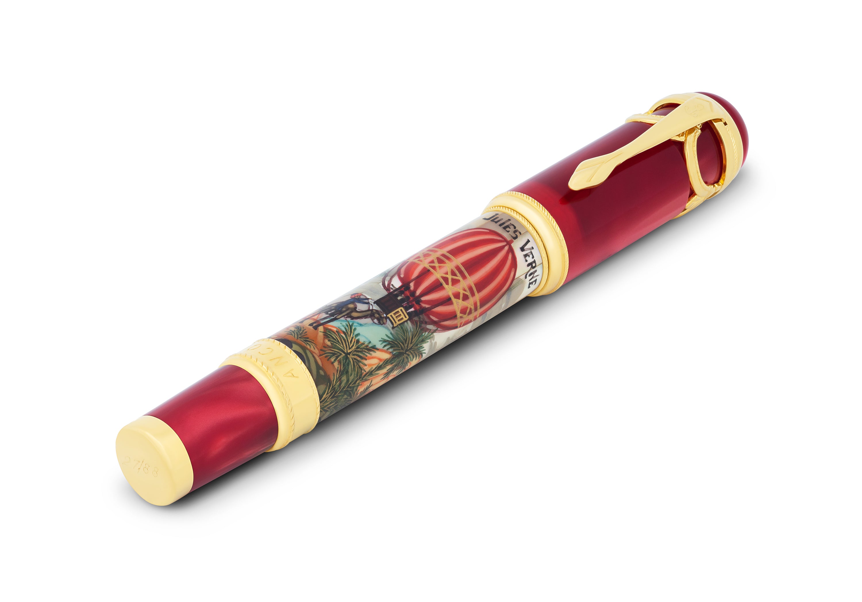 Ancora Jules Verne — Five Weeks In A Balloon Red Fountain Pen