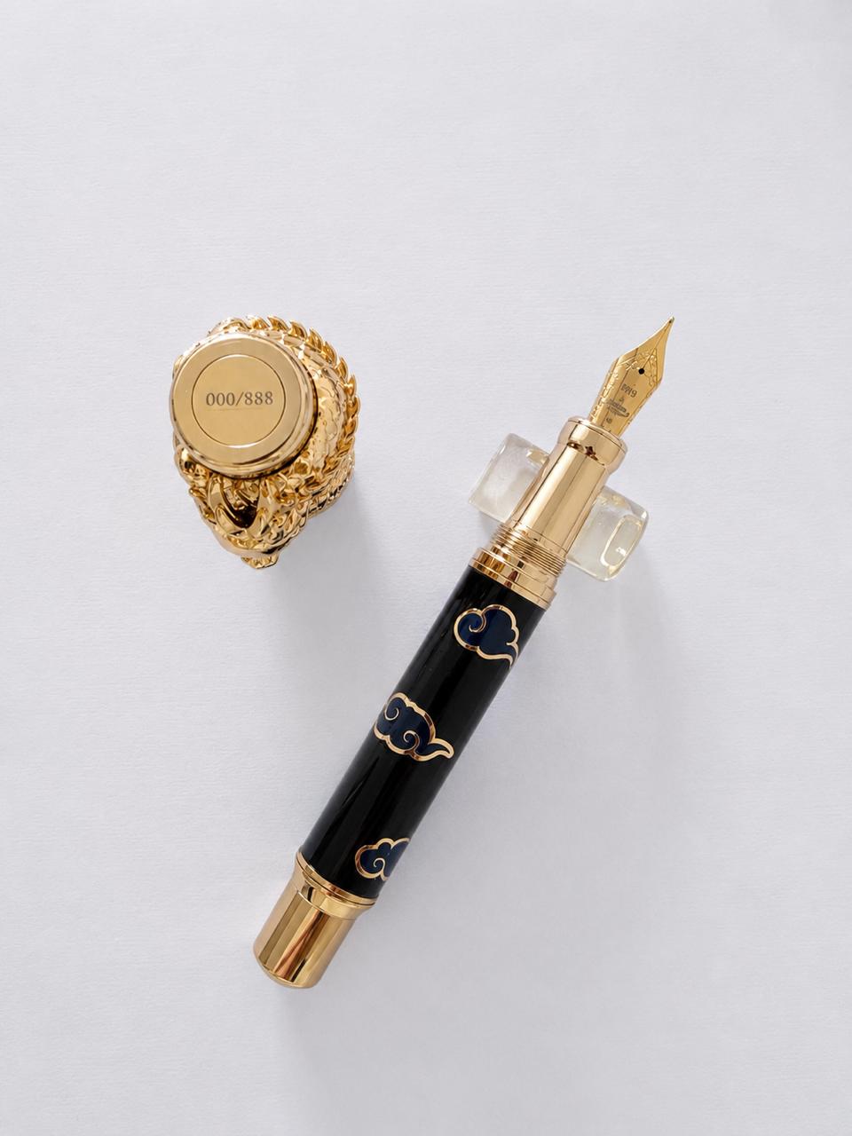 Dragon Black Fountain Pen