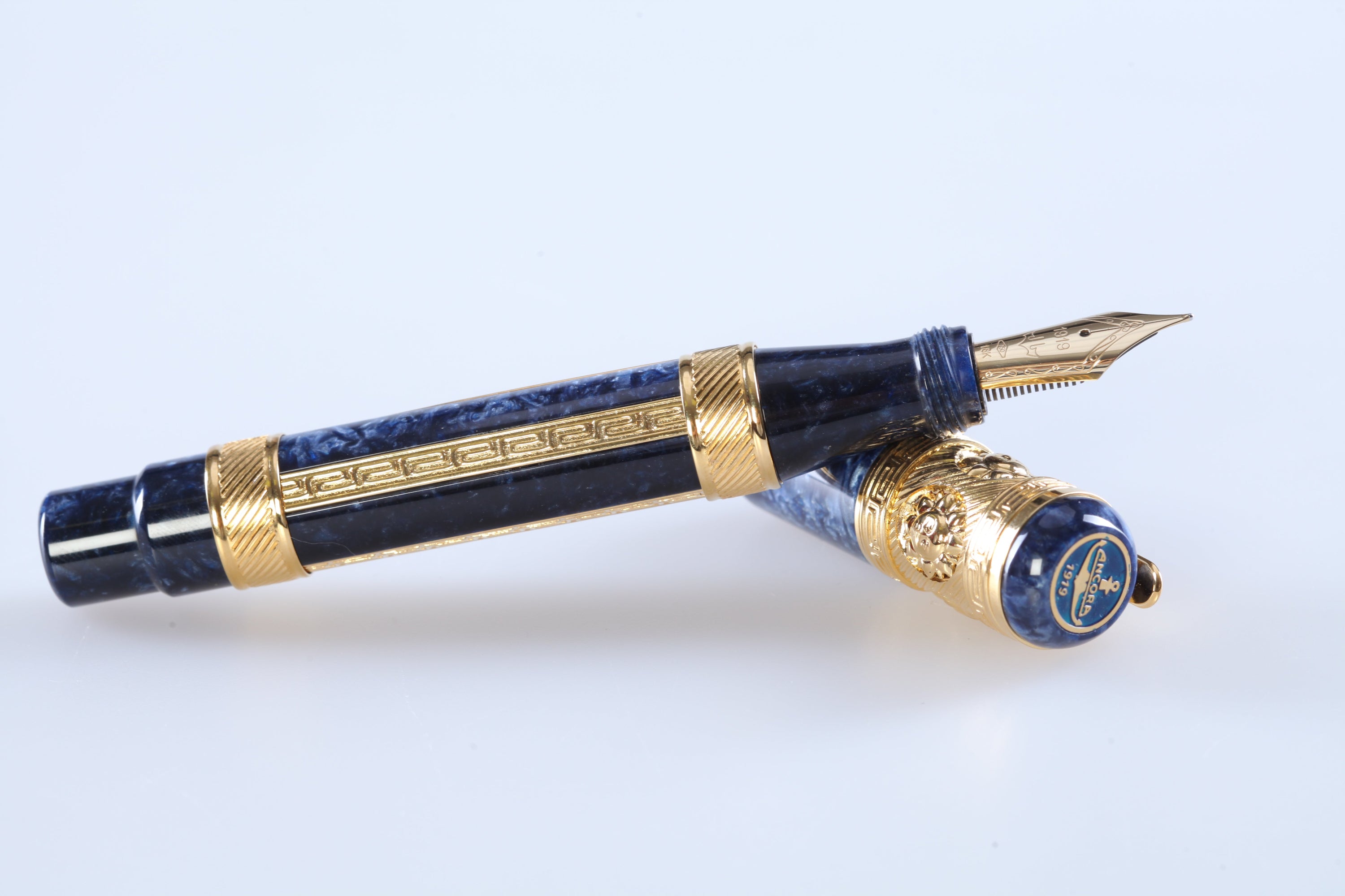 Ancora Mediterranean Sea Blue Fountain Pen