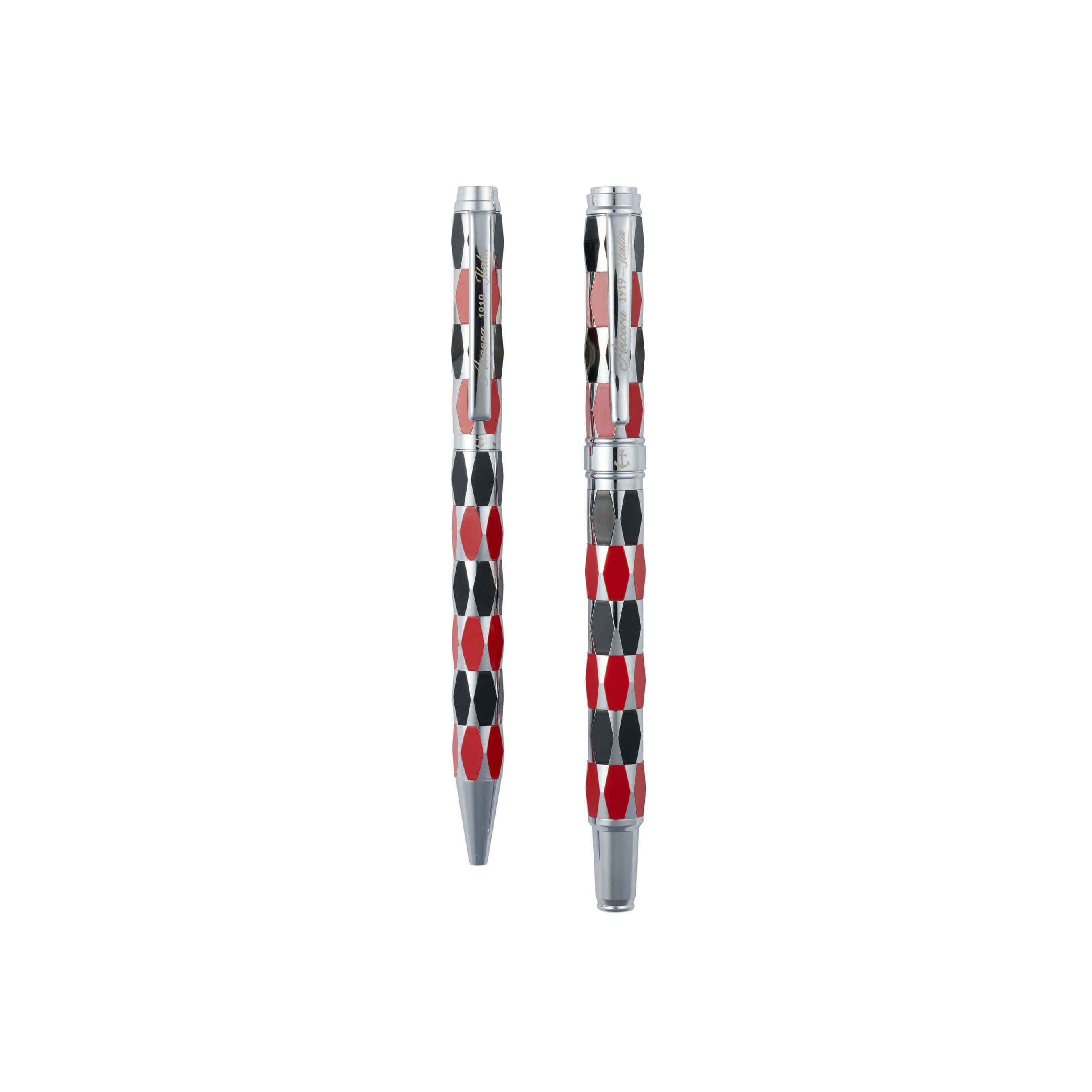 Ancora Masquerade Red With Cap Limited Edition Pen of 88 Enamel Luxury Rollerball