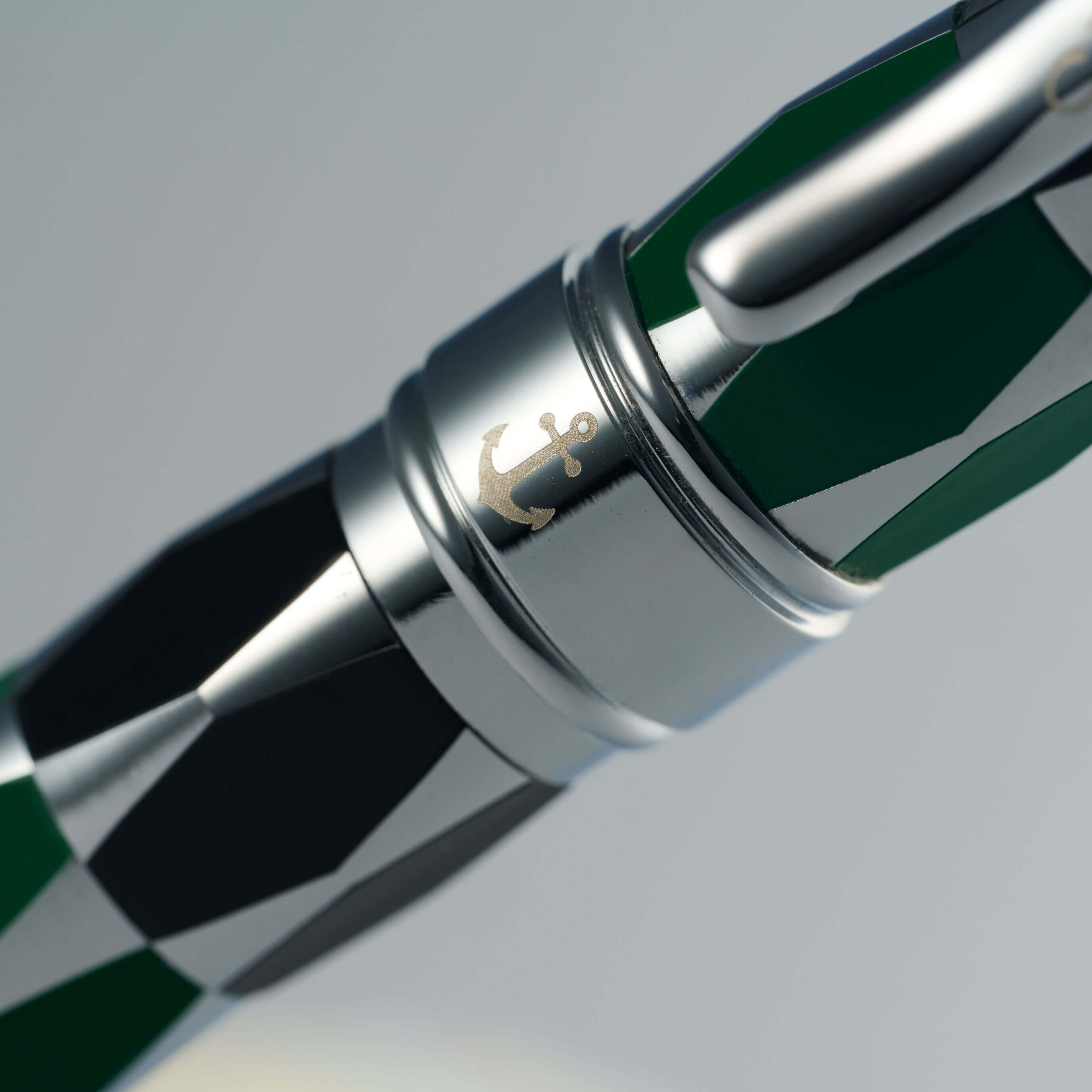 Ancora Masquerade Green With Cap Limited Edition Pen of 88 Enamel Luxury Rollerball