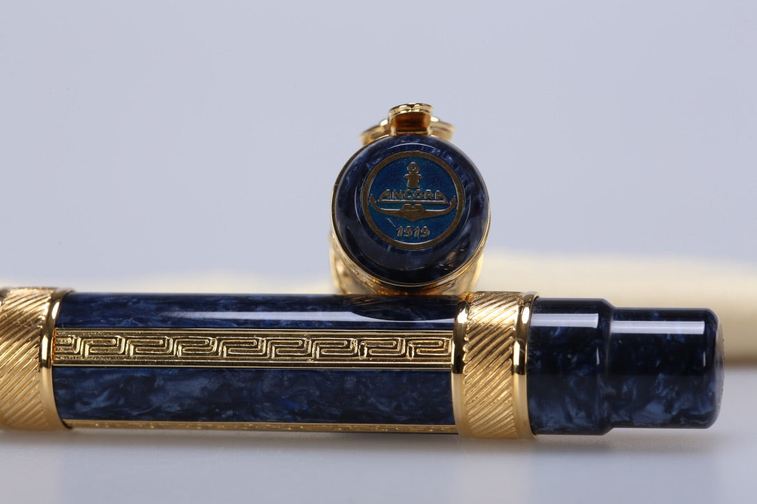 Ancora Mediterranean Sea Blue Fountain Pen