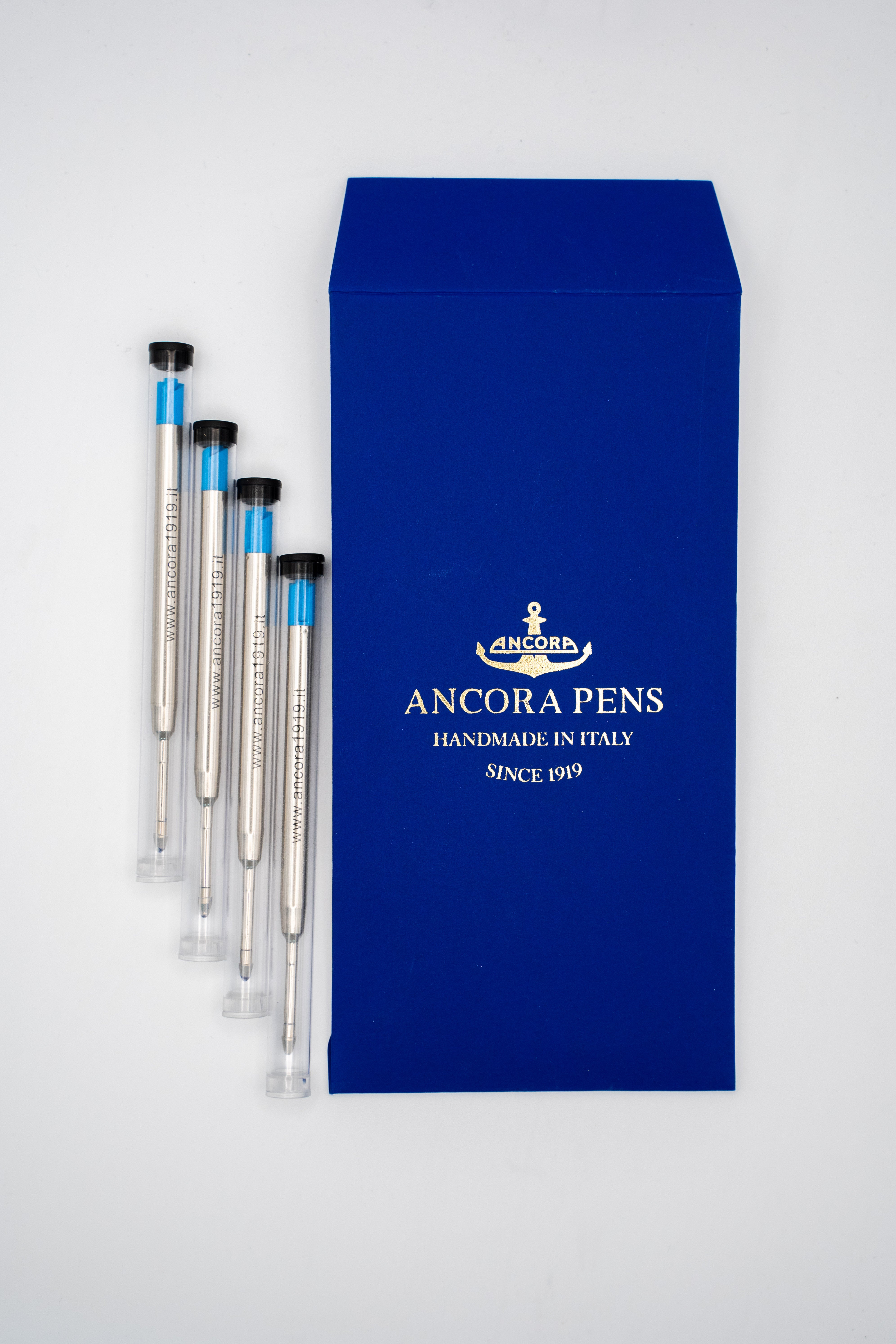 Set of 4 blue refills for Elegance series (Ball Point)