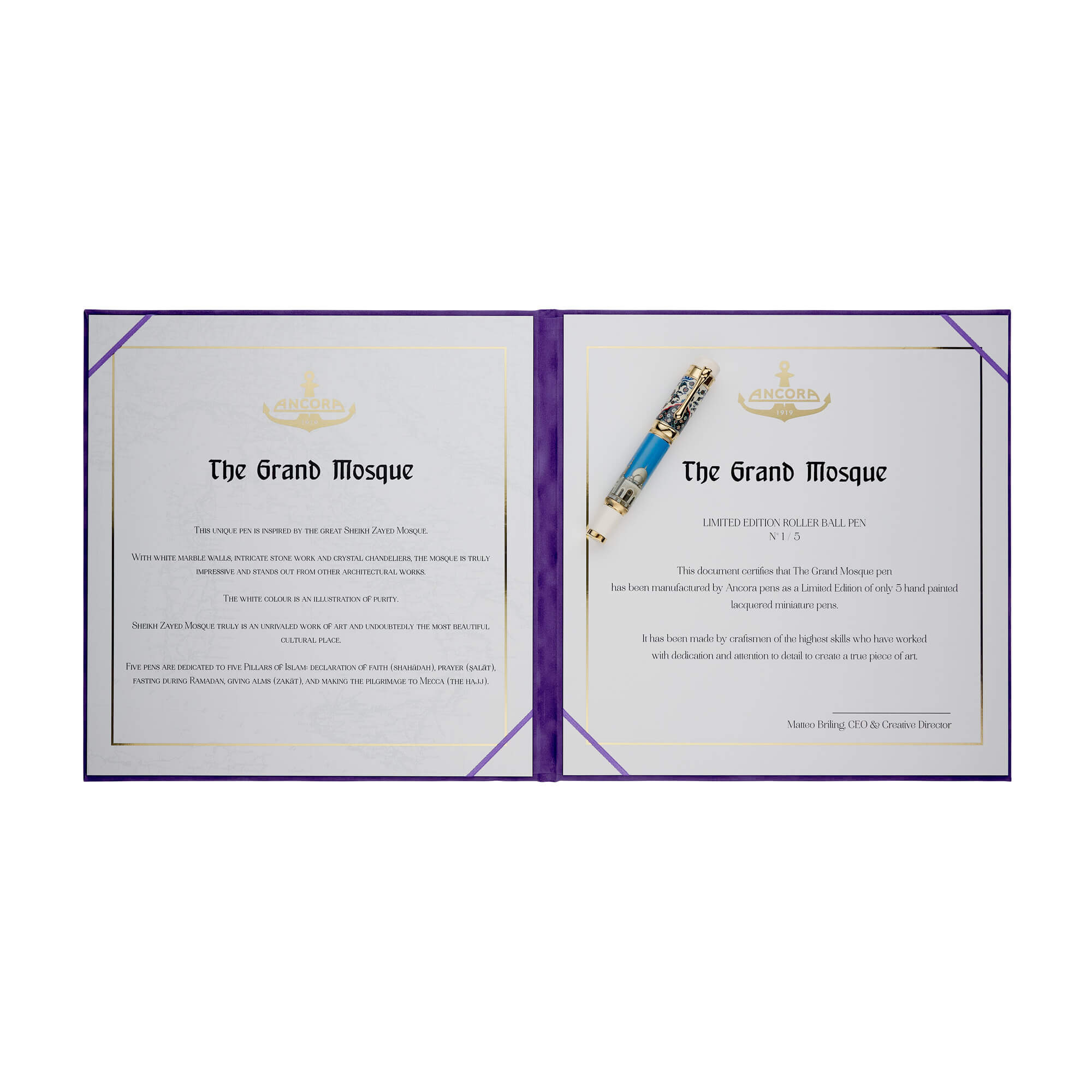 Grand Mosque Sheikh Zayed Rollerball Pen