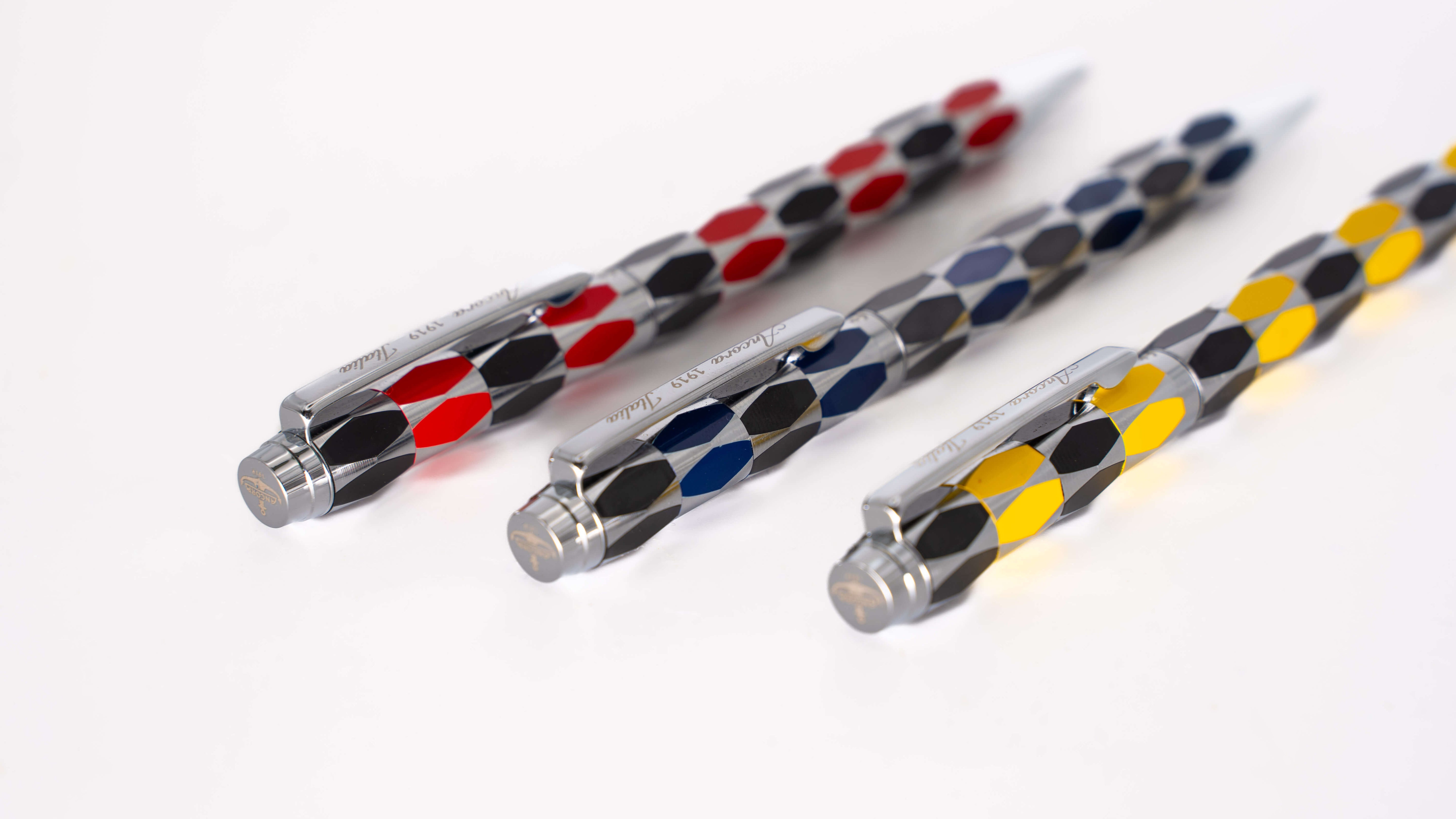 Ancora Masquerade Blue Limited Edition Pen of 88 Enamel Luxury Rollerball