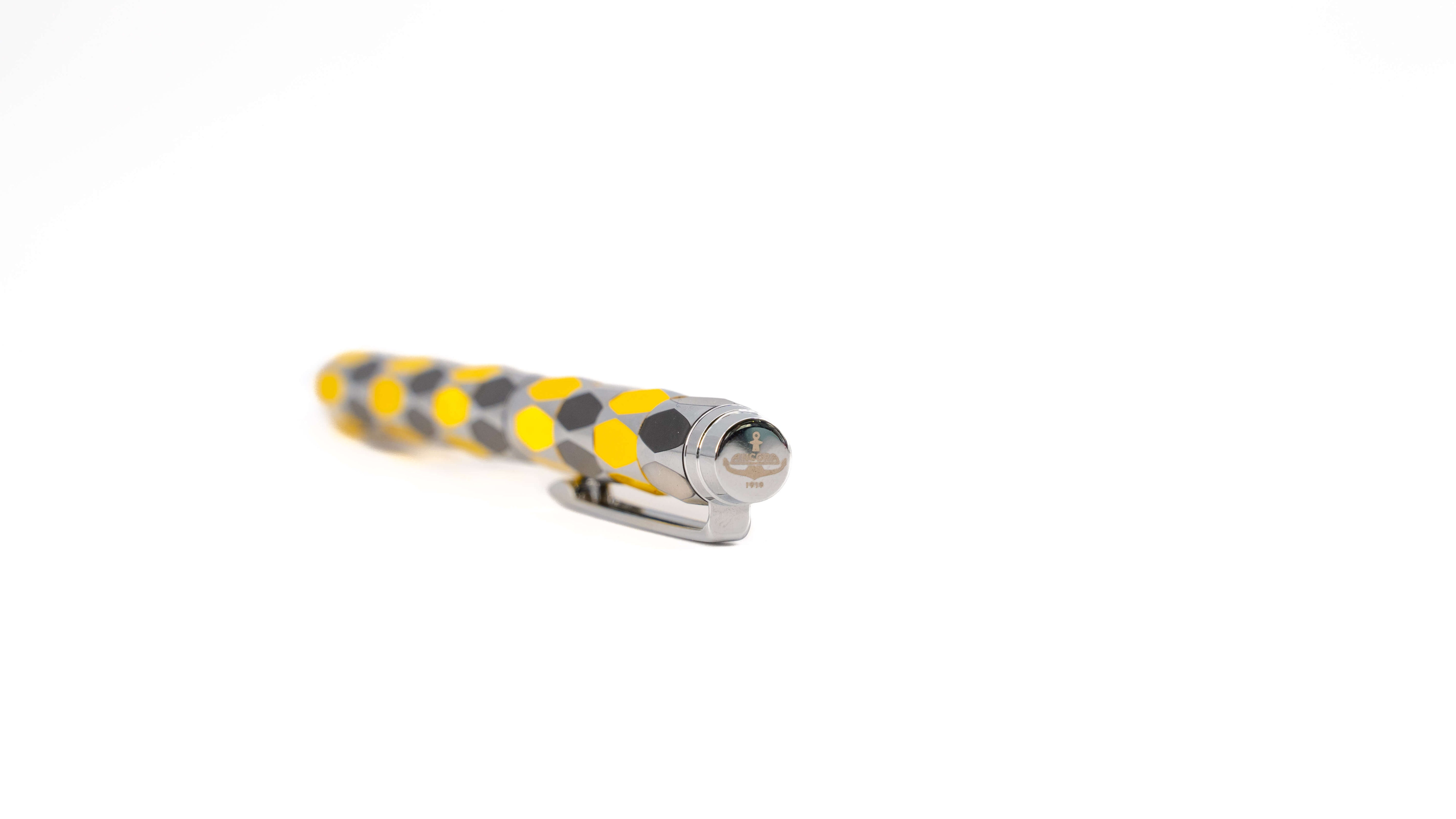 Ancora Masquerade Yellow Limited Edition Pen of 88 Enamel Luxury Rollerball