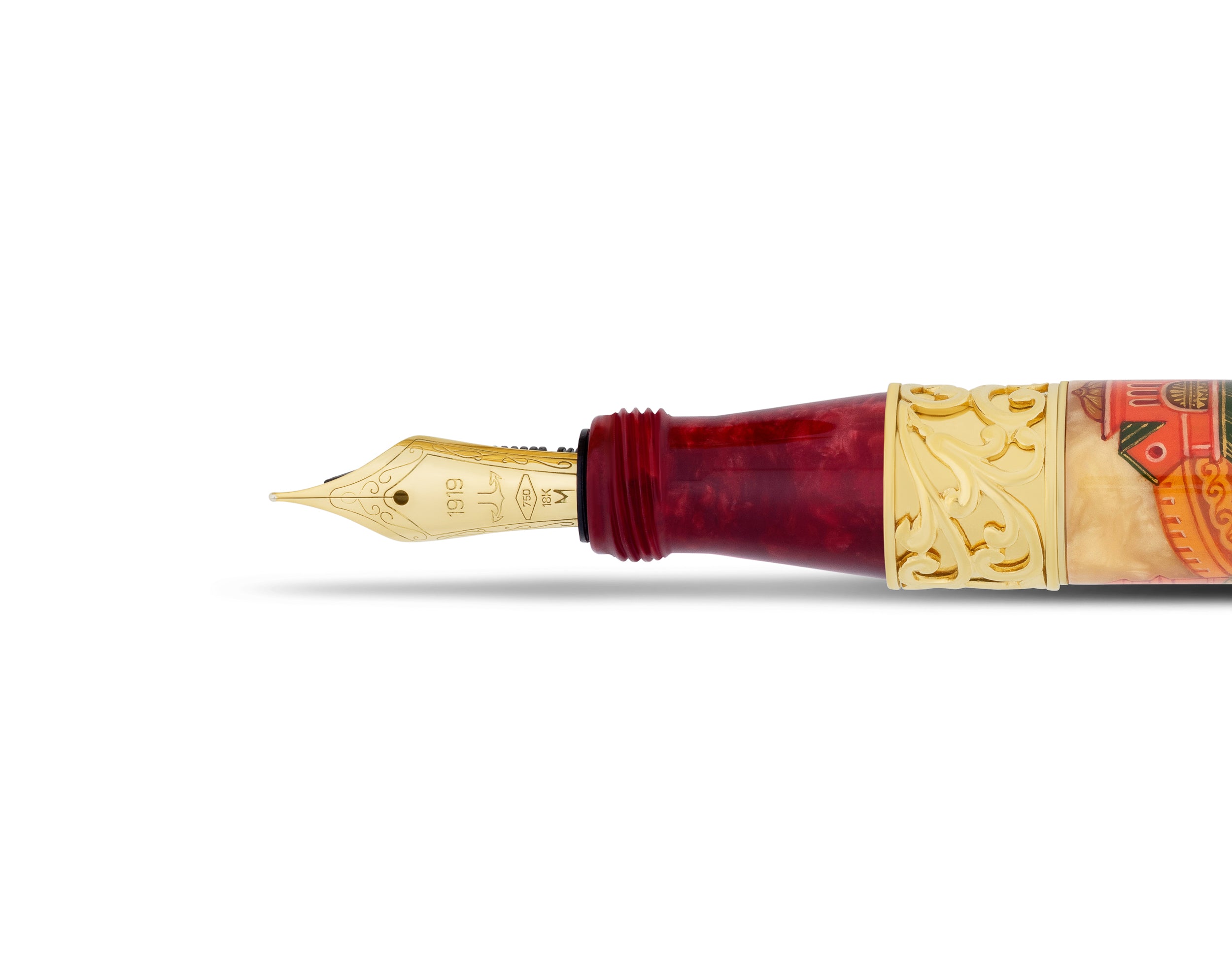 Ancora Jules Verne — Five Weeks In A Balloon Red Fountain Pen