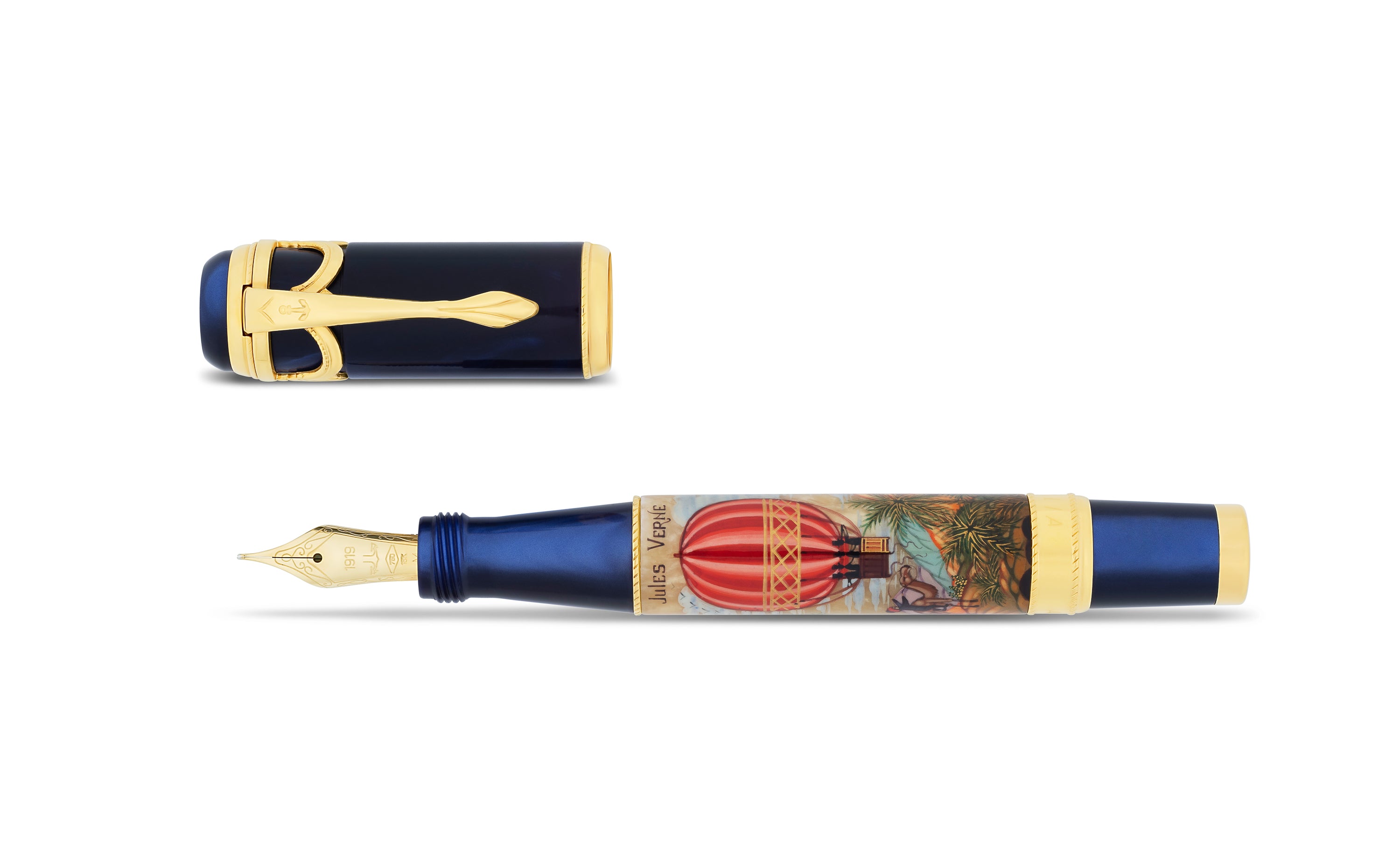Ancora Jules Verne — Five Weeks In A Balloon Blue Fountain Pen
