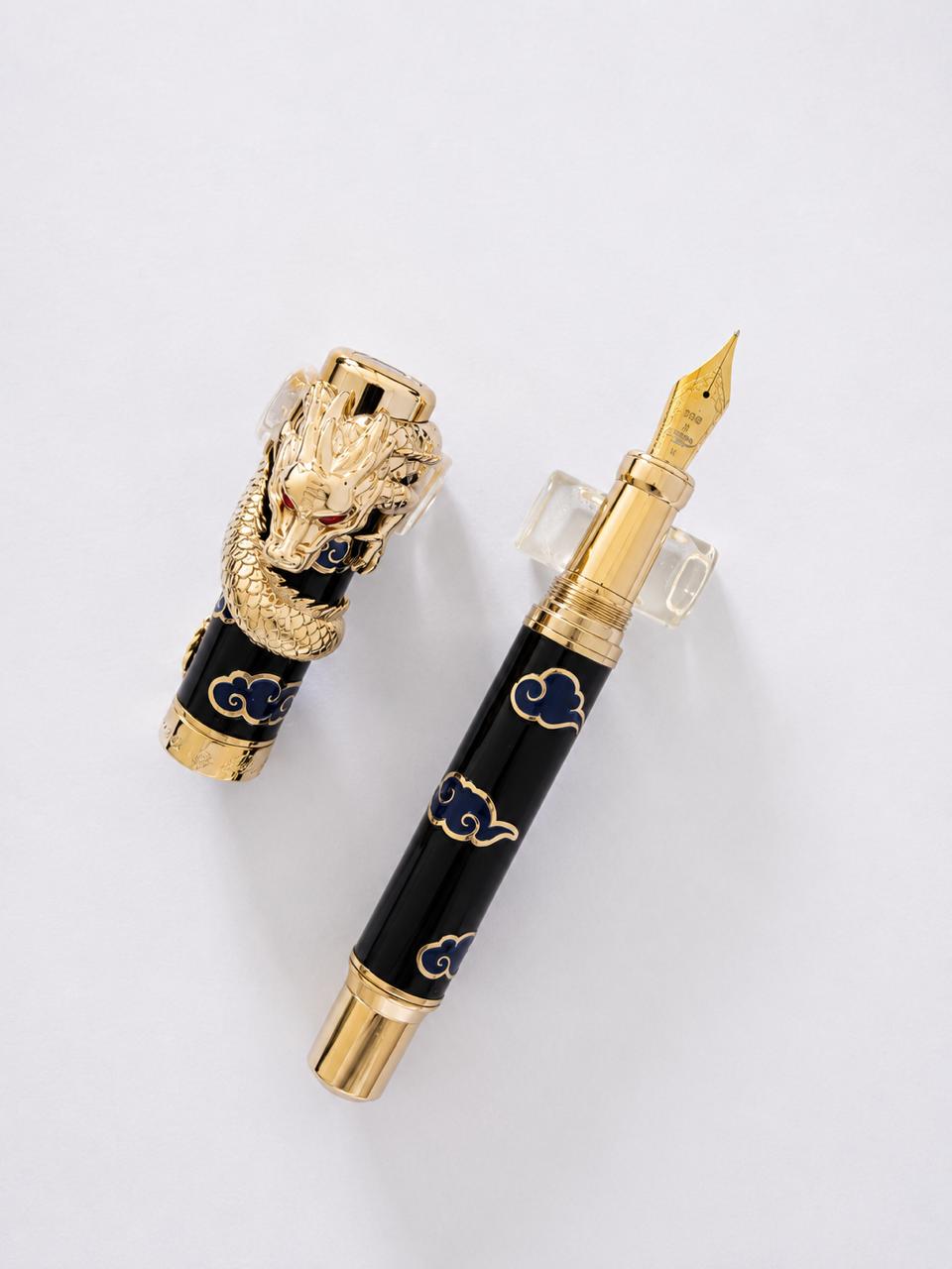 Dragon Black Fountain Pen