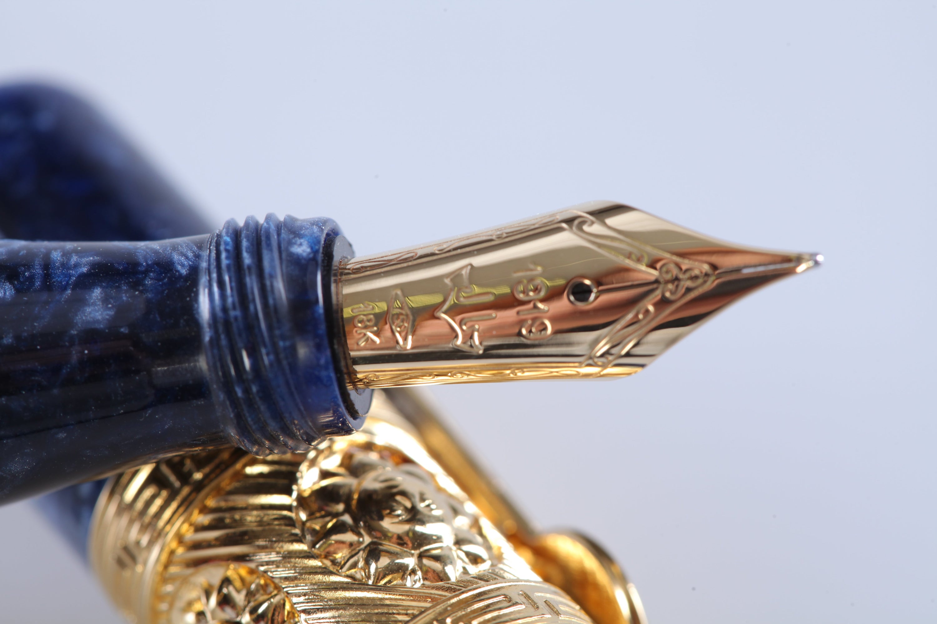 Ancora Mediterranean Sea Blue Fountain Pen