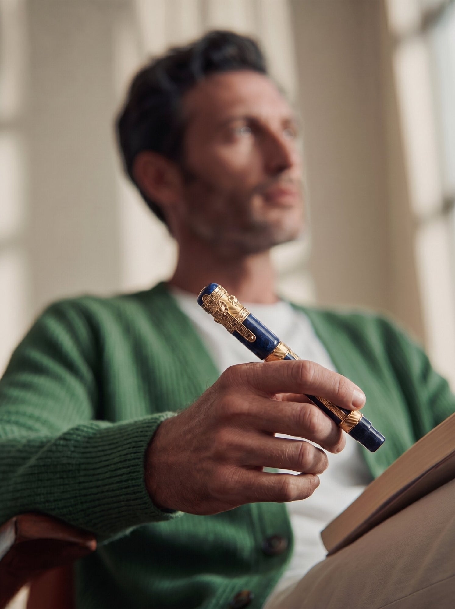Ancora Mediterranean Sea Blue Fountain Pen