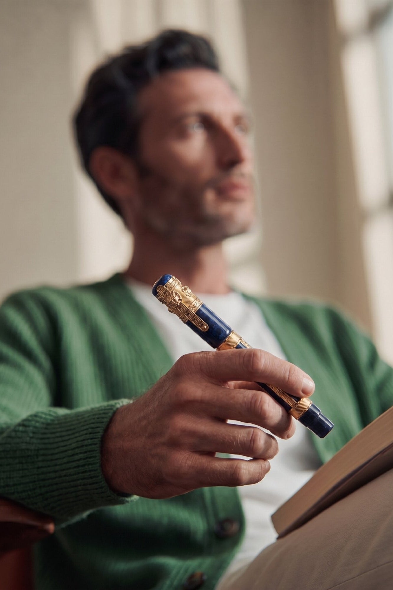 Ancora Mediterranean Sea Blue Rollerball Pen