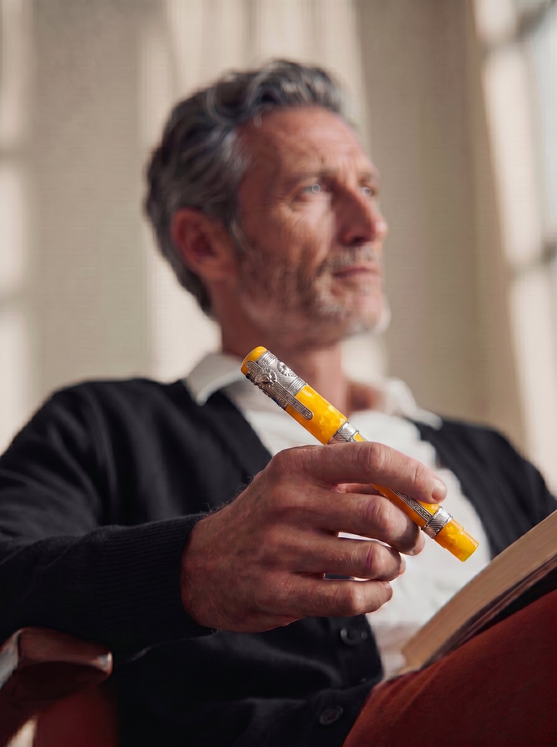 Ancora Mediterranean Sun Yellow Fountain Pen