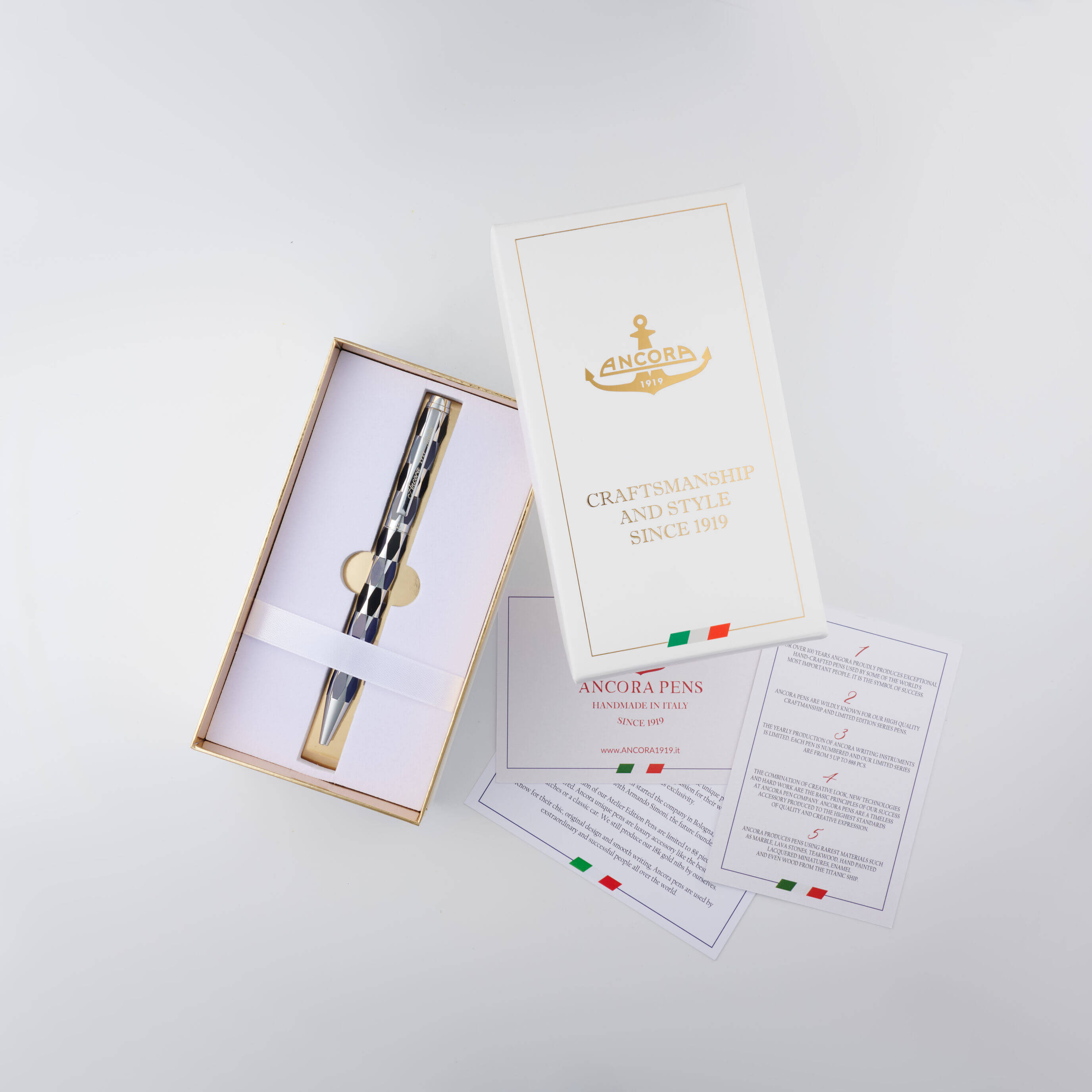 Ancora Masquerade Blue Limited Edition Pen of 88 Enamel Luxury Rollerball