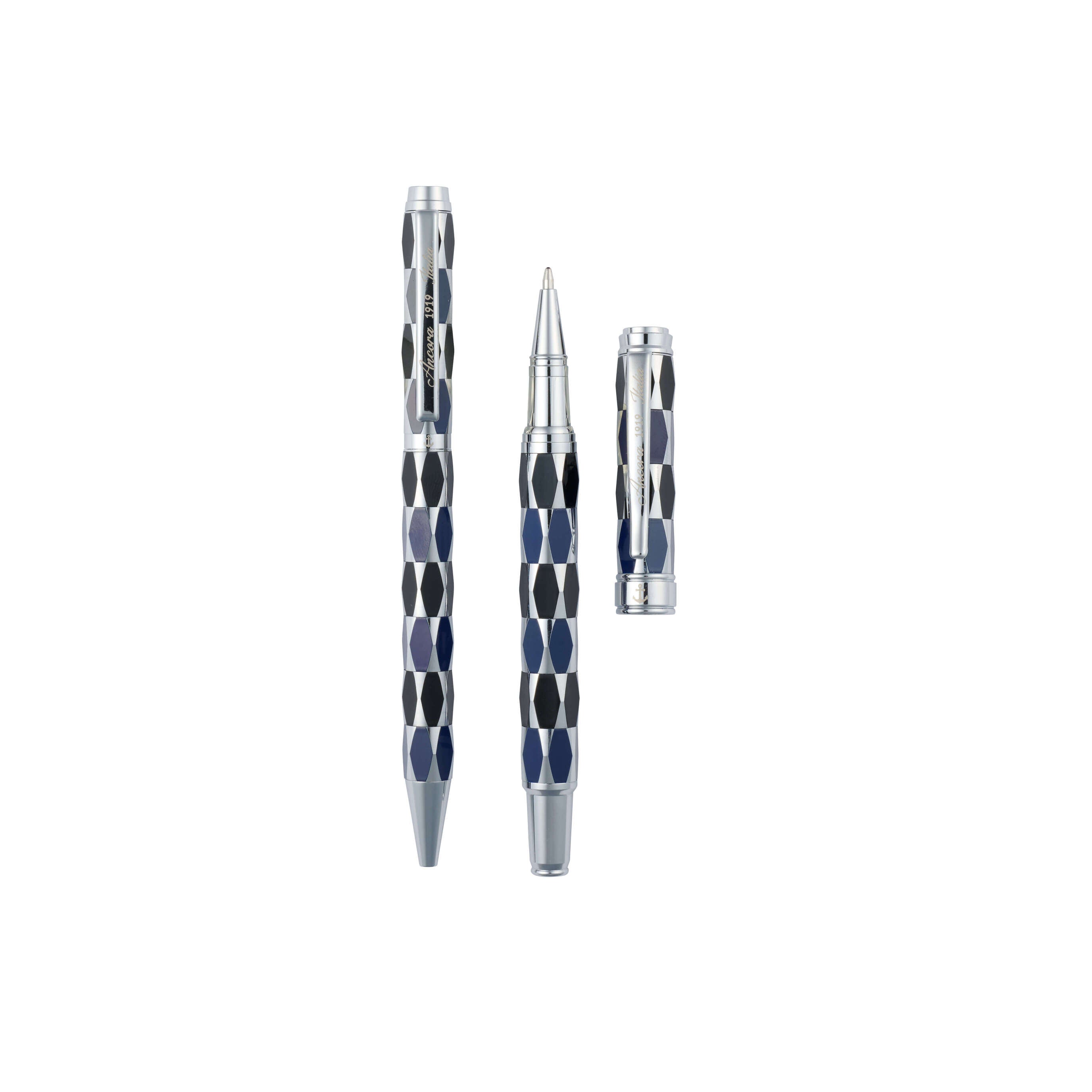 Ancora Masquerade Blue With Cap Limited Edition Pen of 88 Enamel Luxury Rollerball
