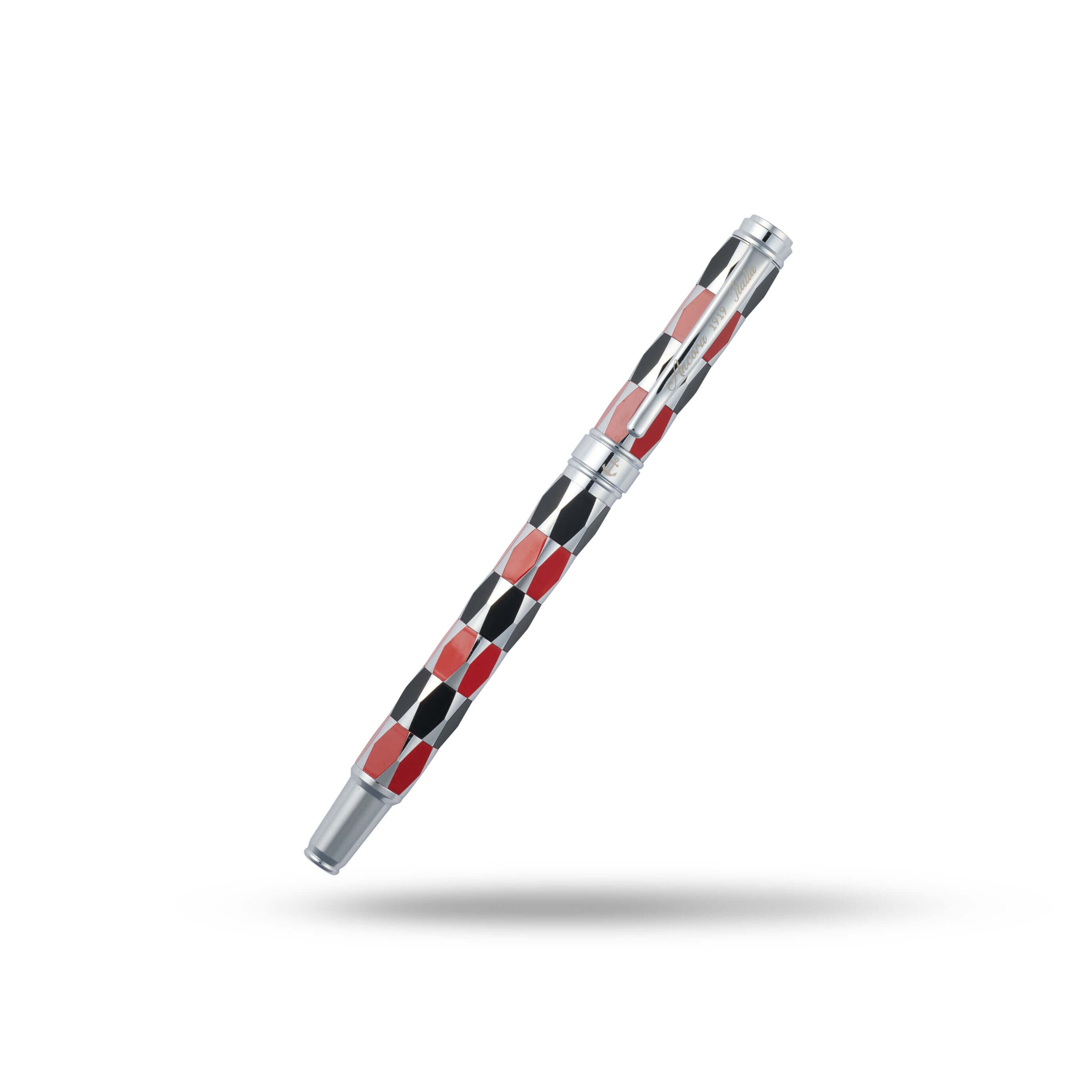 Ancora Masquerade Red With Cap Limited Edition Pen of 88 Enamel Luxury Rollerball